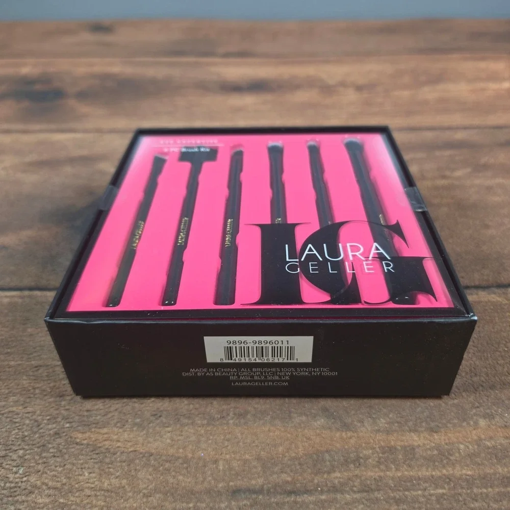 Laura Geller Eye Expertise Brush Kit Womens OS Black New 6PC Synthetic Eye Set